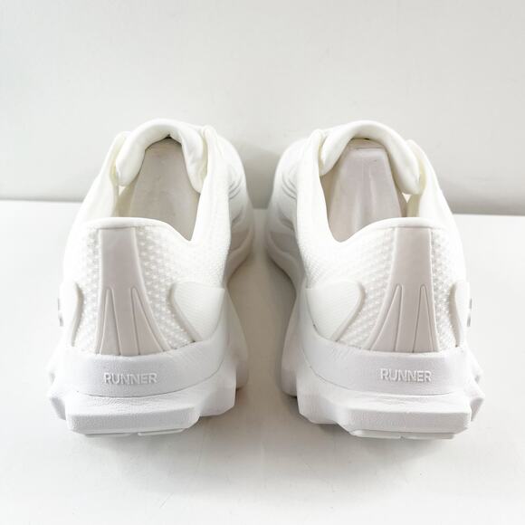 Alo Runner Lace Up Running Performance Shoes Sneakers White 7 - Picture 7 of 11